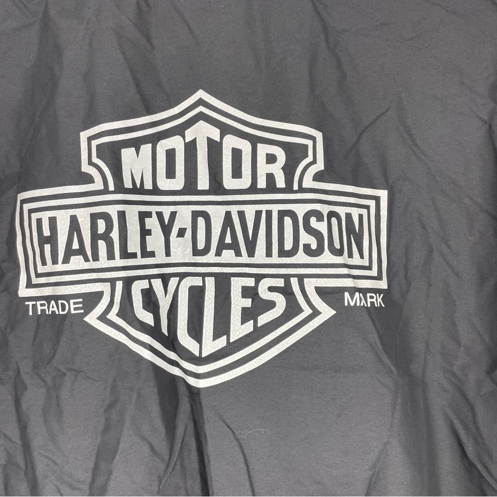 Vintage 80s Harley Davidson Soft Shell Riding Jacket High Visibility Shield XL - Picture 7 of 11
